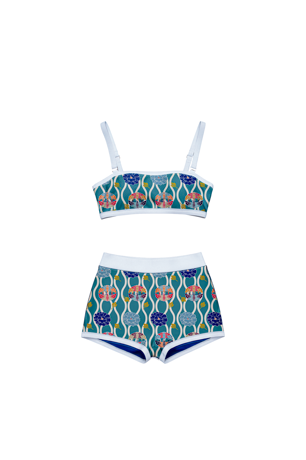 BOTAN 牡丹 - French Riviera Set (Tube Top + Shorts)