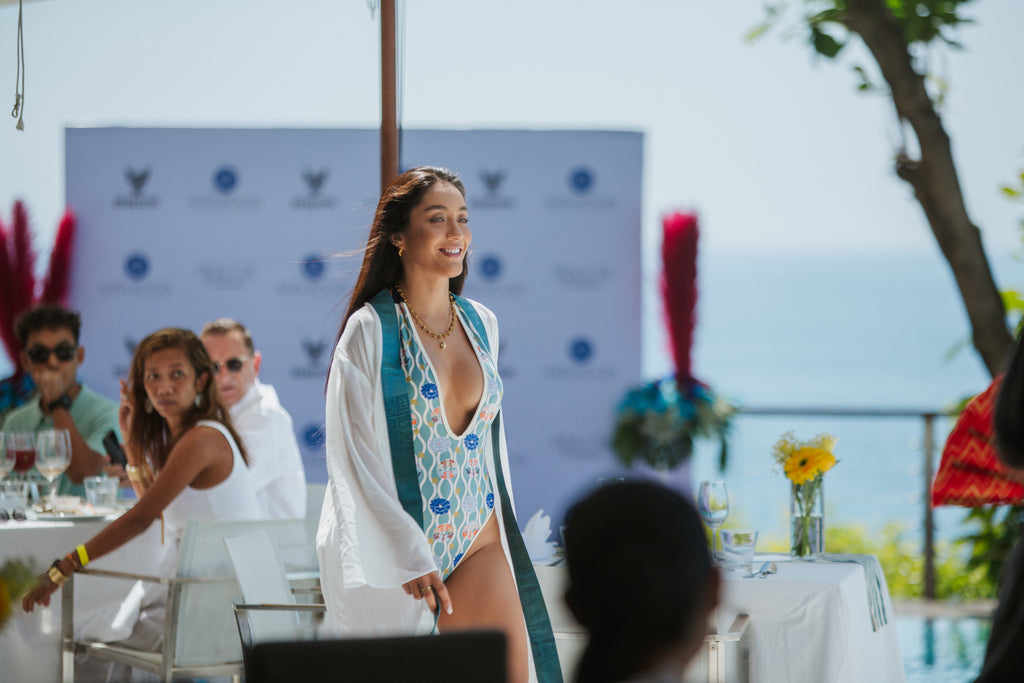 White Kimono with Blue Obi